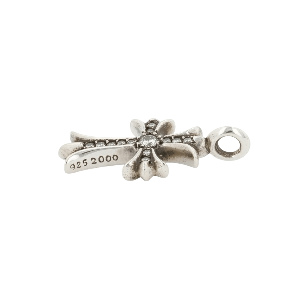 タイニーファットクロス PAVE DIA CRS F TINY 【シルバーネックレストップ チャーム パヴェ ダイヤモンド】