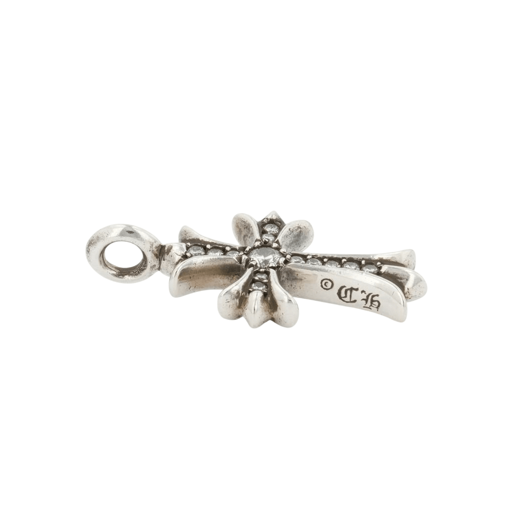 タイニーファットクロス PAVE DIA CRS F TINY 【シルバーネックレストップ チャーム パヴェ ダイヤモンド】
