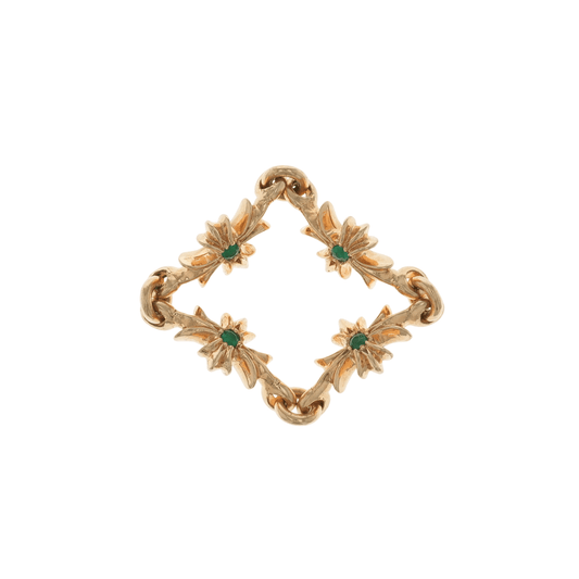 取置商品22K タイニーE CHプラス PAVE EM TINY E CH PLUS 【ゴールドリング パヴェ エメラルド】10号