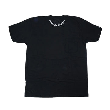 クロムハーツ 中古 ネックロゴプリント Tシャツ XLサイズ ブラック