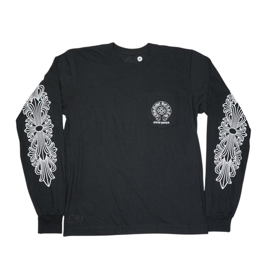 ニューヨーク限定ホースシュー袖フローラルプリント 【カットソー】【ブラック】【新品】 SIZE:M