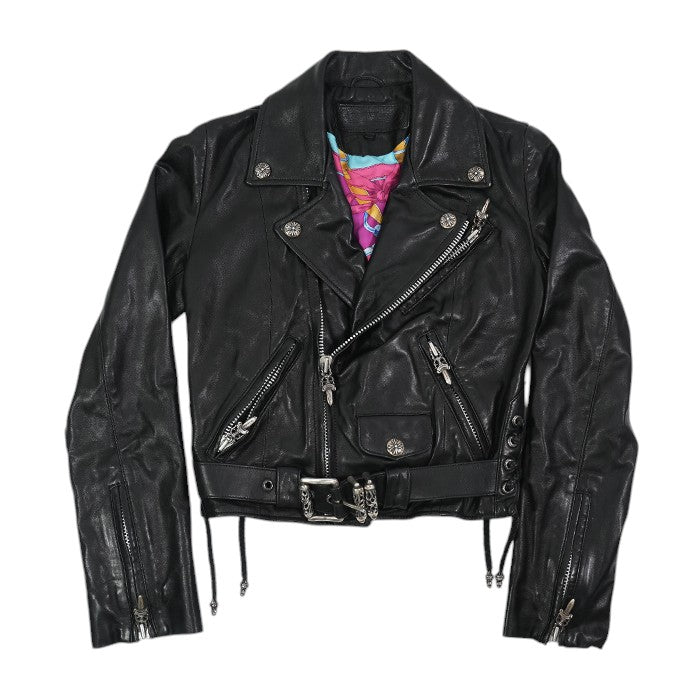 JJ DEAN HERMES JJディーン 裏地エルメスダガージップライダースレザージャケット XS