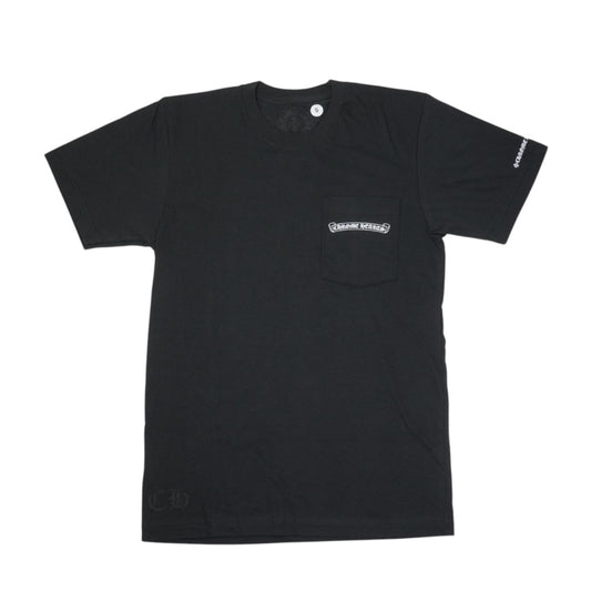 スクロールラベルバックプリント 【Tシャツ】【ブラック】【新品】 SIZE:S