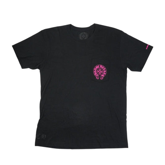 ホースシューバックプリント 【Tシャツ】【ブラック】 SIZE:L