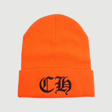 CH刺繍 【ニット帽/ビーニー】【オレンジ】【新品】 SIZE:ONE