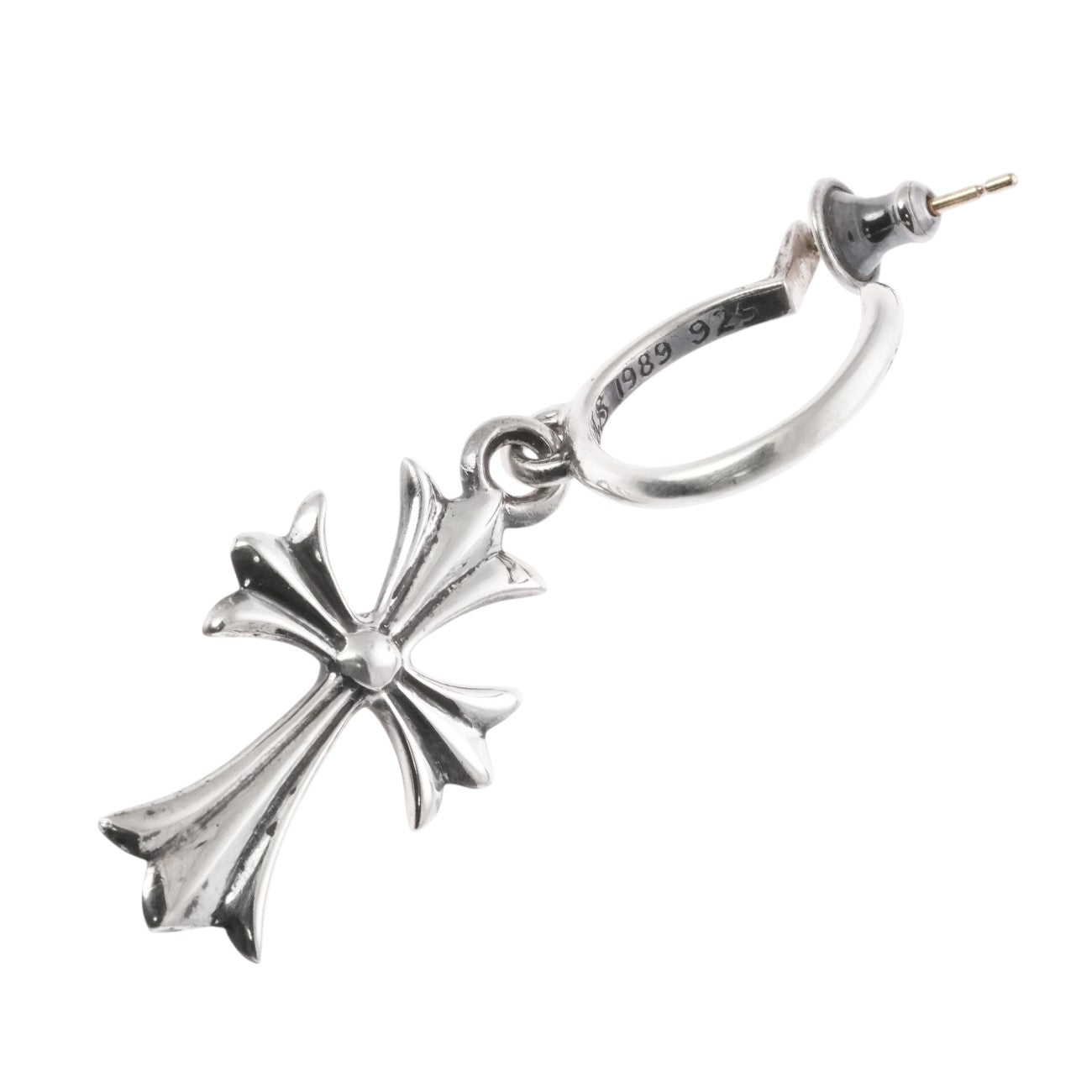 タイニーCHクロスフープ TINY CH CROSS HOOP 【シルバーピアス】