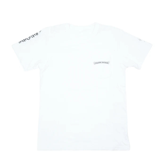 クロムハーツ 中古 バックセメタリープリント Tシャツ Mサイズ ホワイト