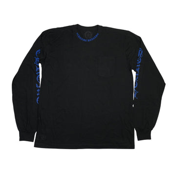 ネックロゴ袖ロゴ袖プリント【カットソー】【新品】【ブラック】 SIZE:XL