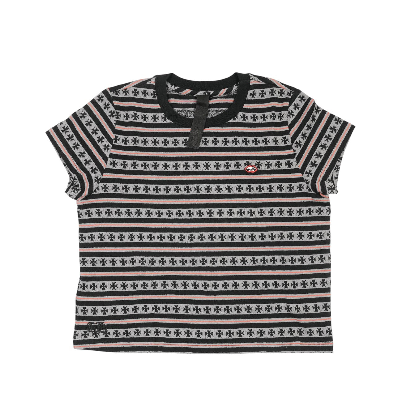Y NOT刺繍 【Tシャツ】【ブラック×グレー×レッド】 SIZE:M