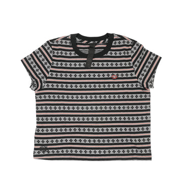 Y NOT刺繍 【Tシャツ】【ブラック×グレー×レッド】 SIZE:M