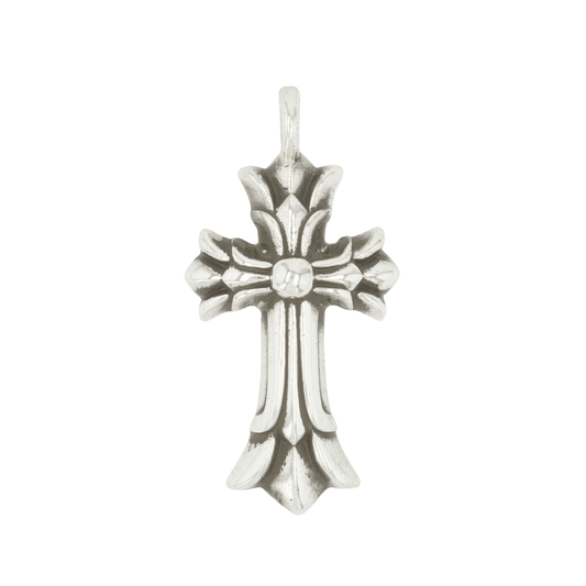 ダブルCHクロス DOUBLE CH CROSS 【シルバーネックレストップ チャーム】