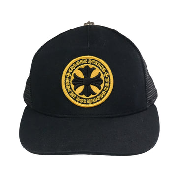 CHプラスパッチ【トラッカーキャップ/TRUCKER CAP】【ブラックｘイエロー】 SIZE:ONE