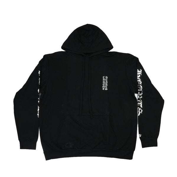1988オンライン限定袖ロゴプリント【パーカー】【ブラック×シルバー】SIZE:XL