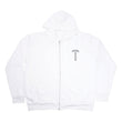 Tバー/アーチロゴバックプリント 【ジップパーカー】【ホワイト】【新品】 SIZE: L