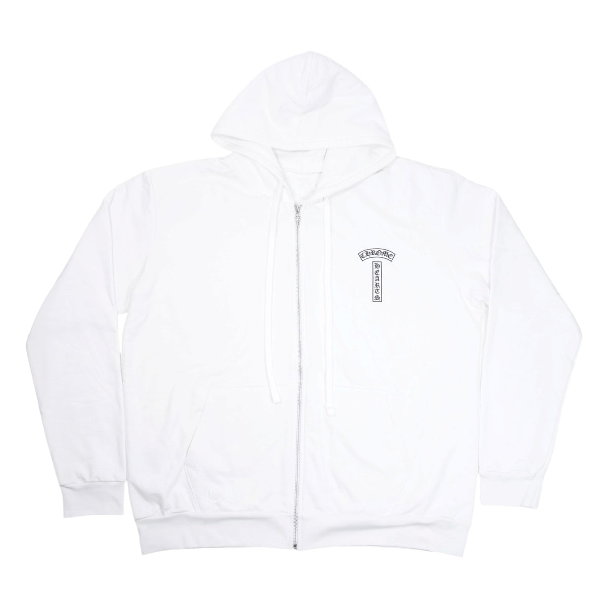 Tバー/アーチロゴバックプリント 【ジップパーカー】【ホワイト】【新品】 SIZE: L