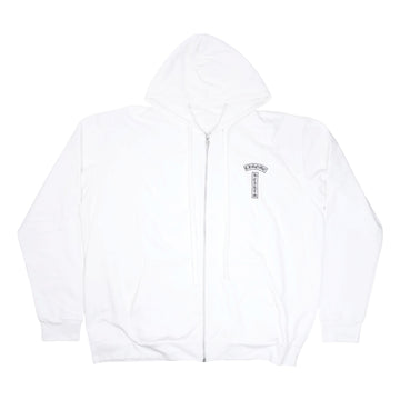 Tバー/アーチロゴバックプリント 【ジップパーカー】【ホワイト】【新品】SIZE:XL