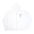 Tバー/アーチロゴバックプリント 【ジップパーカー】【ホワイト】【新品】 SIZE:S