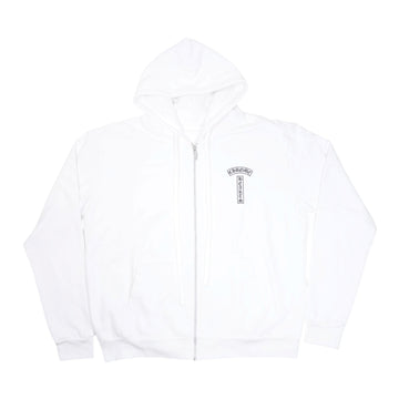 Tバー/アーチロゴバックプリント 【ジップパーカー】【ホワイト】【新品】 SIZE:S