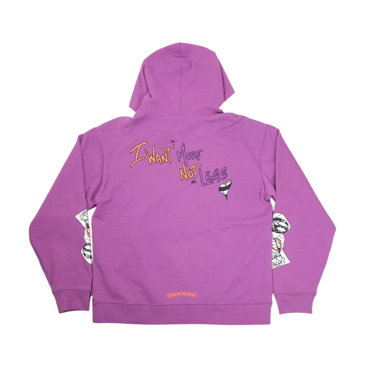 PPO I WANT MORE NOT LESSプリント 【パーカー】【パープル】【新品】 SIZE:L