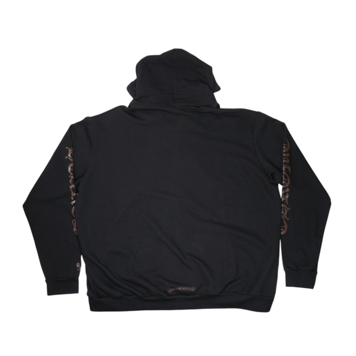 オンライン限定グリッタープリント【ジップパーカー】【ブラック×ブラウン】【新品】 SIZE:XXL