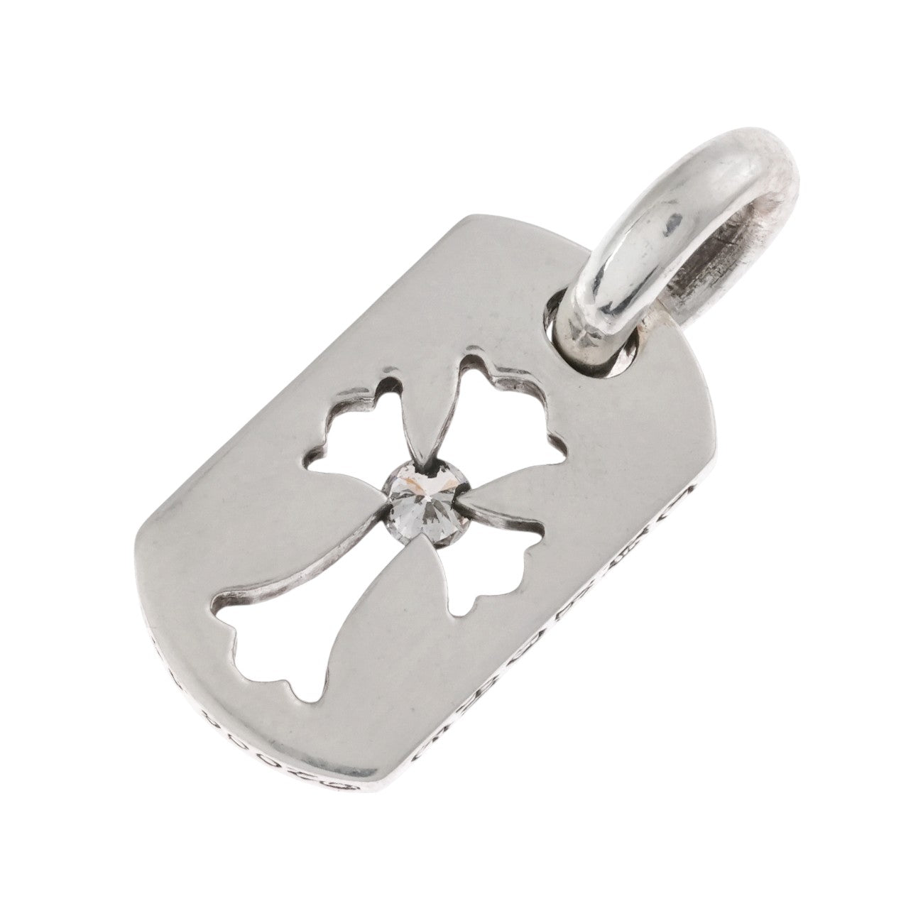 タイニーカットアウトクロス ドッグタグ 1P DIA TINY CO CROSS DOG TAG