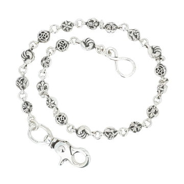 1クリップ No2 マルチボールチェーン ロング 1CLIP No2 MULTIBALL CHAIN LONG 【シルバーウォレットチェーン】