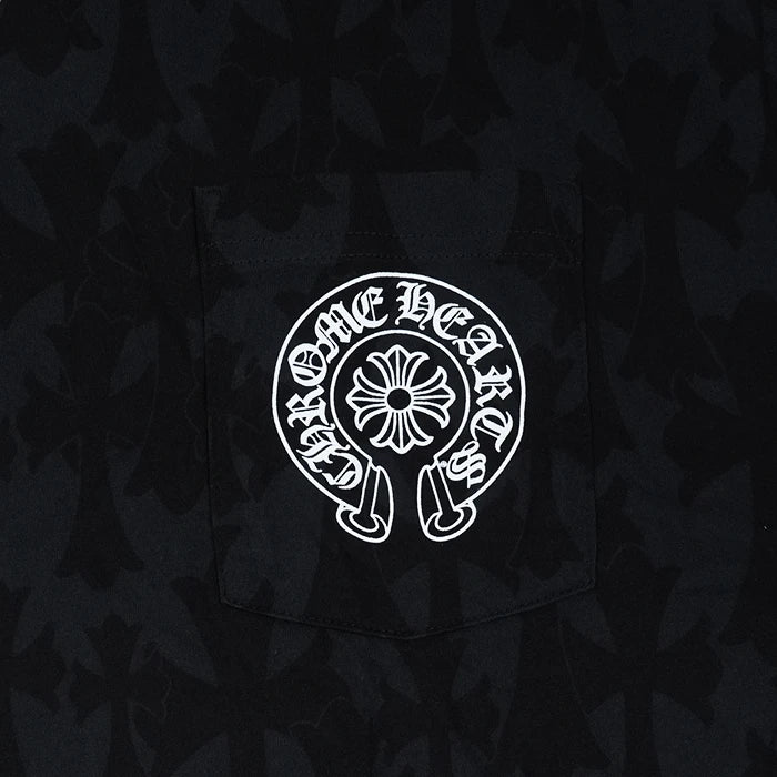 クロムハーツ 新品 セメタリークロス総柄 長袖カットソー XLサイズ