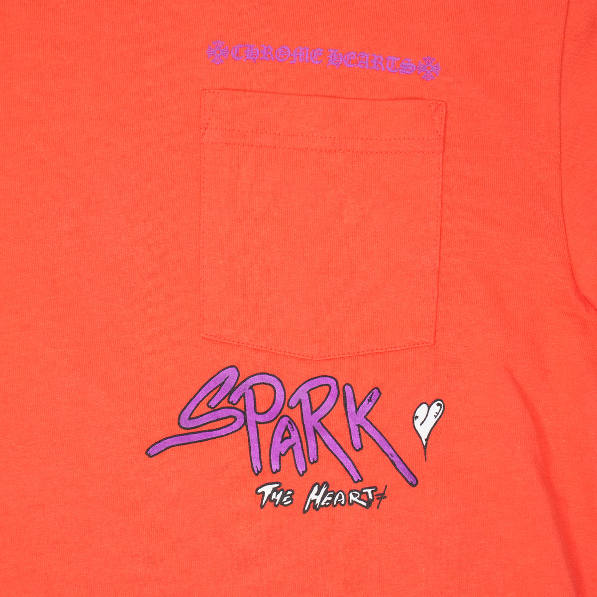 PPO SPARK THE HEARTプリント 【カットソー】【レッド】 SIZE:M