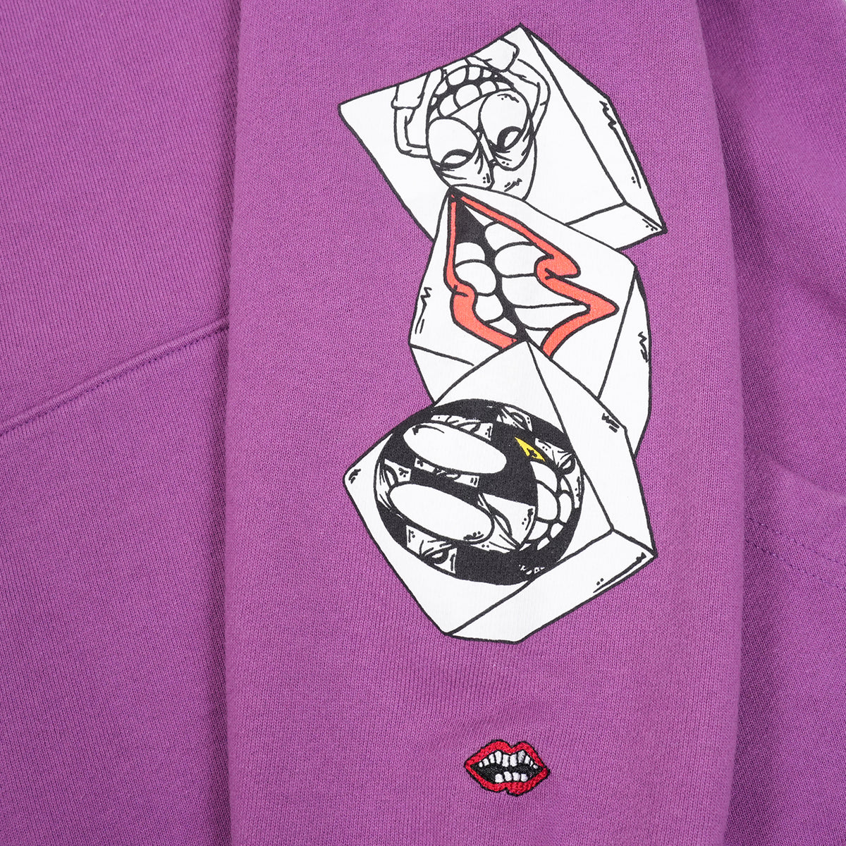 PPO I WANT MORE NOT LESSプリント 【パーカー】【パープル】【新品】 SIZE:L