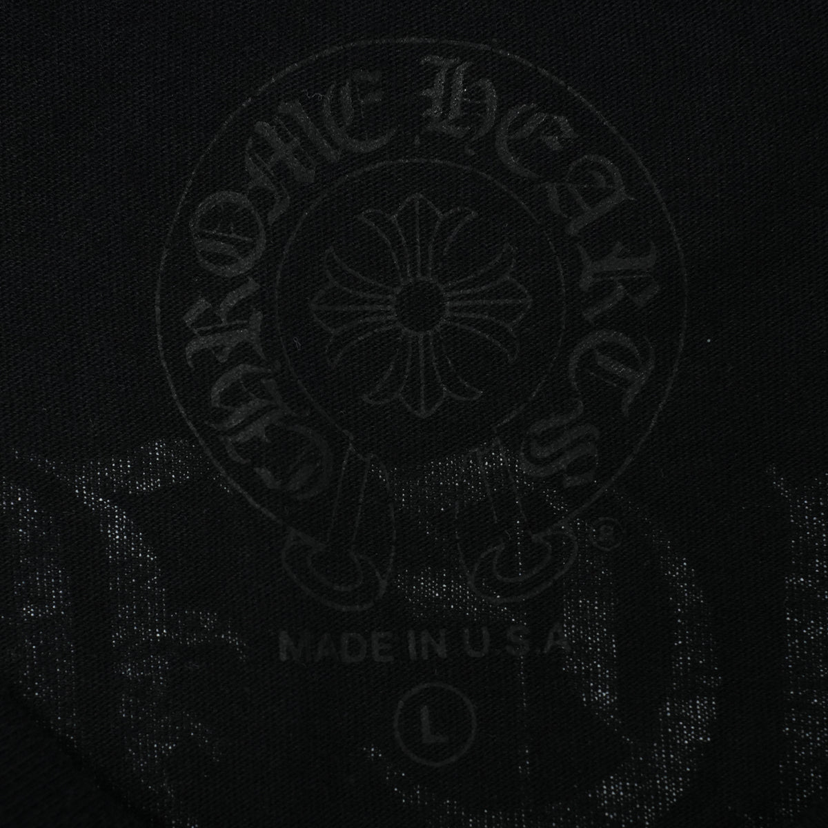 英字バックプリント 【カットソー】【ブラック】【新品】 SIZE:L