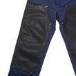 ナイロン/レザー切替カーペンター NYRON CARPENTER クロスボールボタン【ロングパンツ】【ブラック×ネイビー】SIZE:29