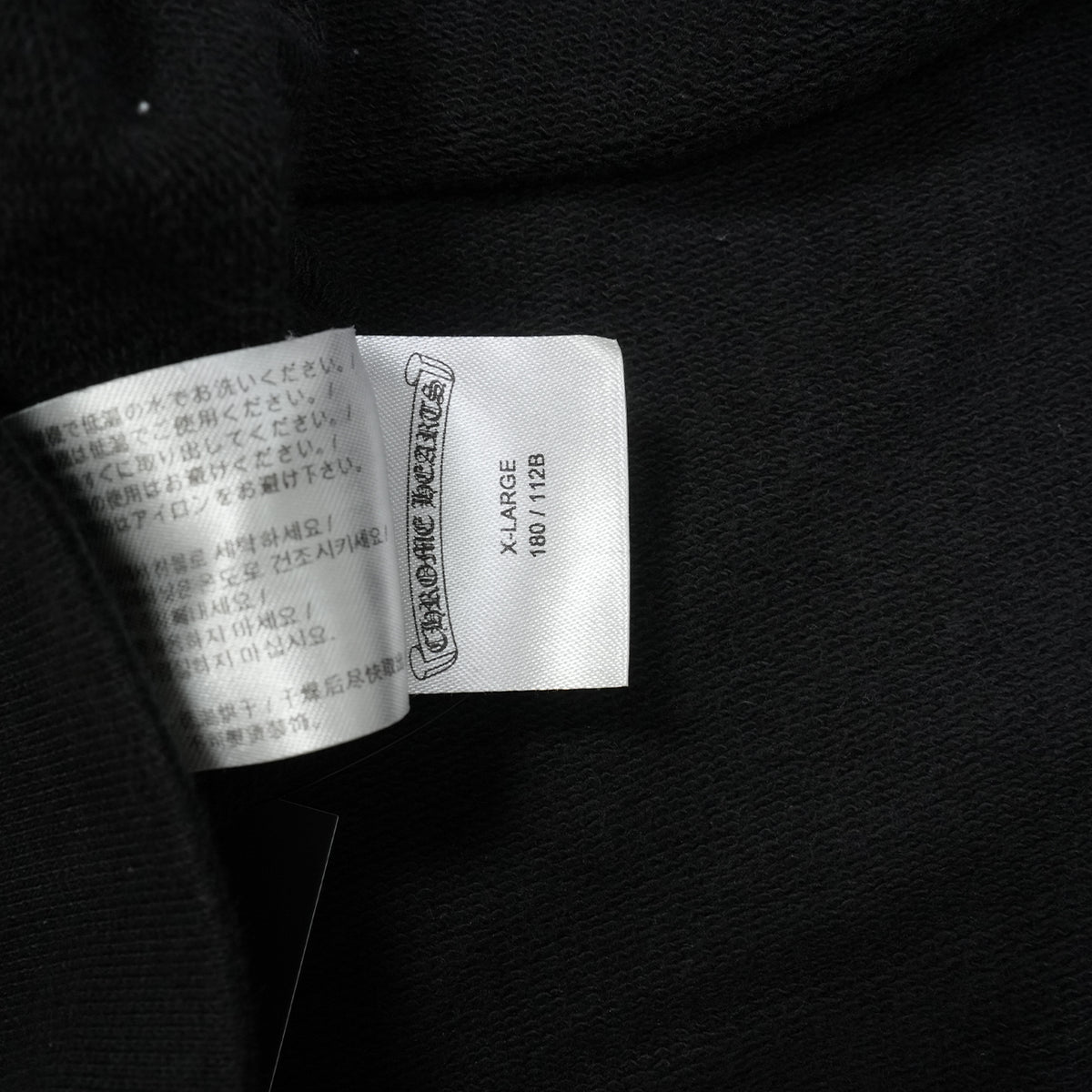 ホースシュー袖プリント 【パーカー】【ブラック】 SIZE:XL
