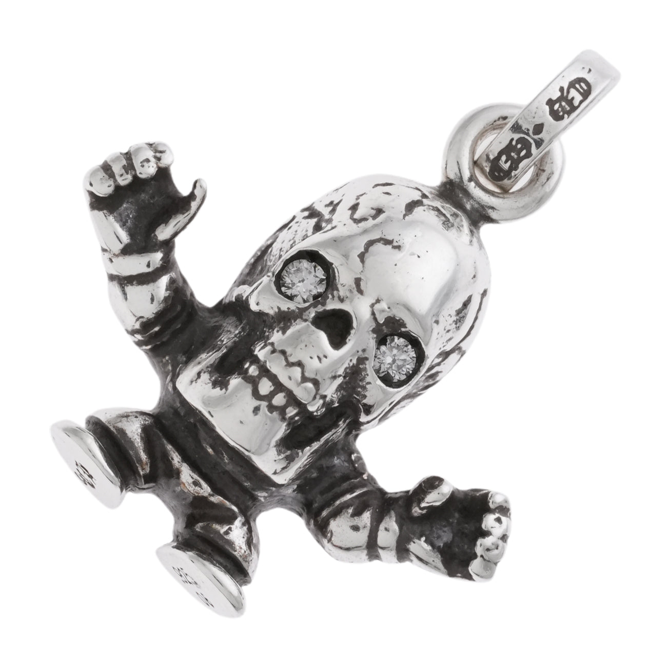フォティ ハリスティーター 2P DIA FOTI HARIS TEETER 【シルバーネックレストップ チャーム ダイヤモンド】