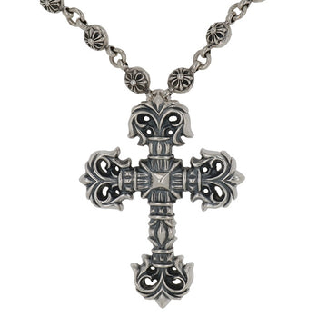 スモールフィリグリークロス/No1クロスボールチェーン SML FILIGREE CROSS/CROSSBALL CHAIN 【シルバーネックレストップ チェーン 一体型】