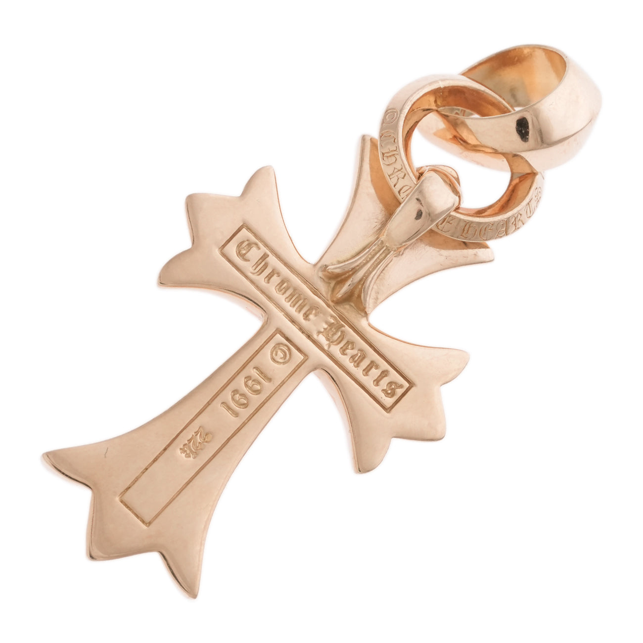 22K スモールCHクロス PAVE DIA ベイル SML CH CROSS BALE 【ゴールド