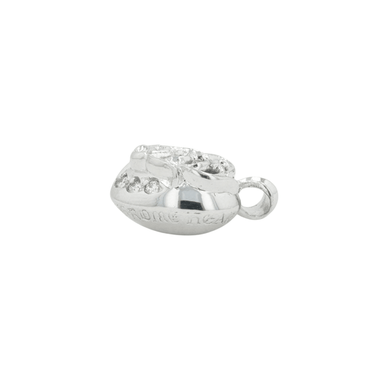 18K ハート PAVE DIA HEART 【ホワイトゴールドネックレストップ ペンダント パヴェ ダイヤモンド】