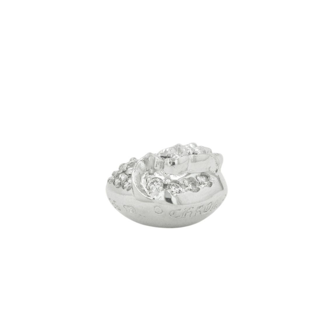 18K ハート PAVE DIA HEART 【ホワイトゴールドネックレストップ ペンダント パヴェ ダイヤモンド】