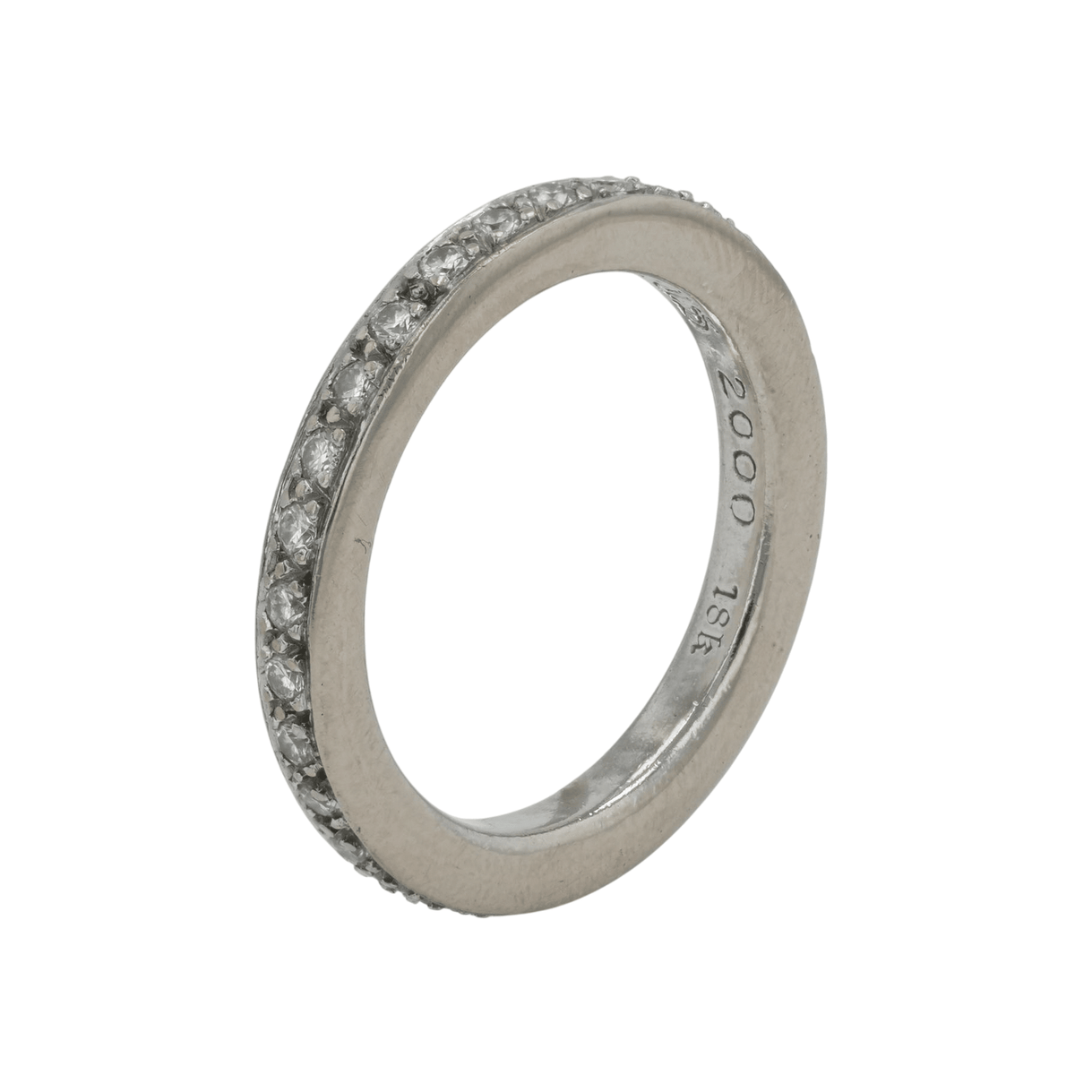 18K NTFL PAVE DIA【ホワイトゴールドリング パヴェ ダイヤモンド】17号