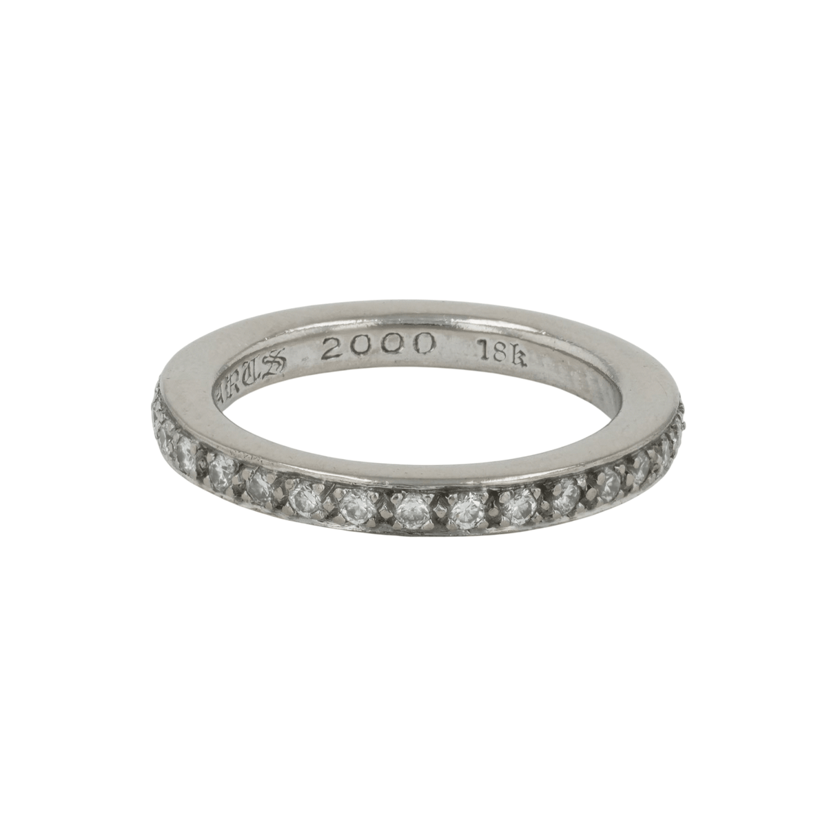 18K NTFL PAVE DIA【ホワイトゴールドリング パヴェ ダイヤモンド】17号