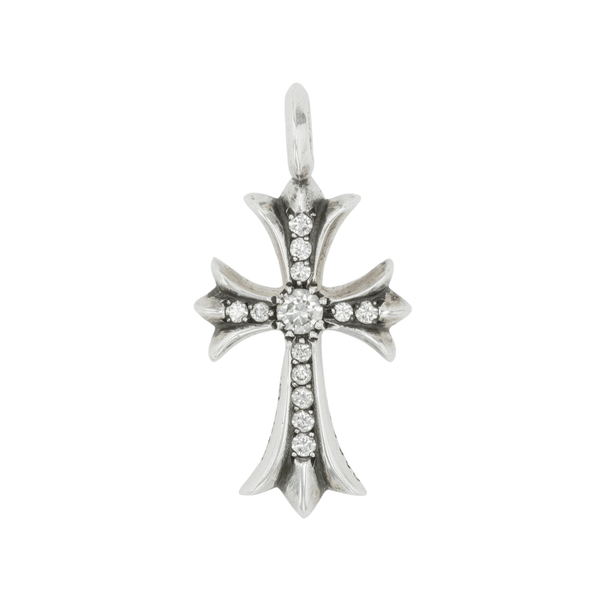 タイニーファットクロス PAVE DIA CRS F TINY 【シルバーネックレストップ チャーム パヴェ ダイヤモンド】