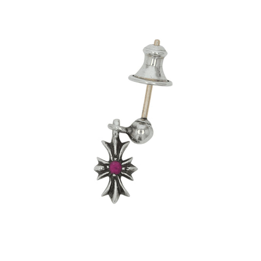 タイニーEドロップ B RB TINY E DROP 【シルバーピアス ルビー】
