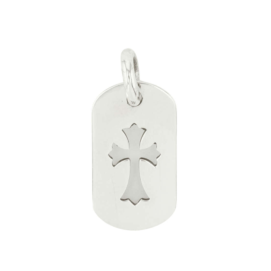 スモールカットアウトクロス ドッグタグ SML CO CROSS DOG TAG 【シルバーネックレストップ チャーム】 インボイス付き