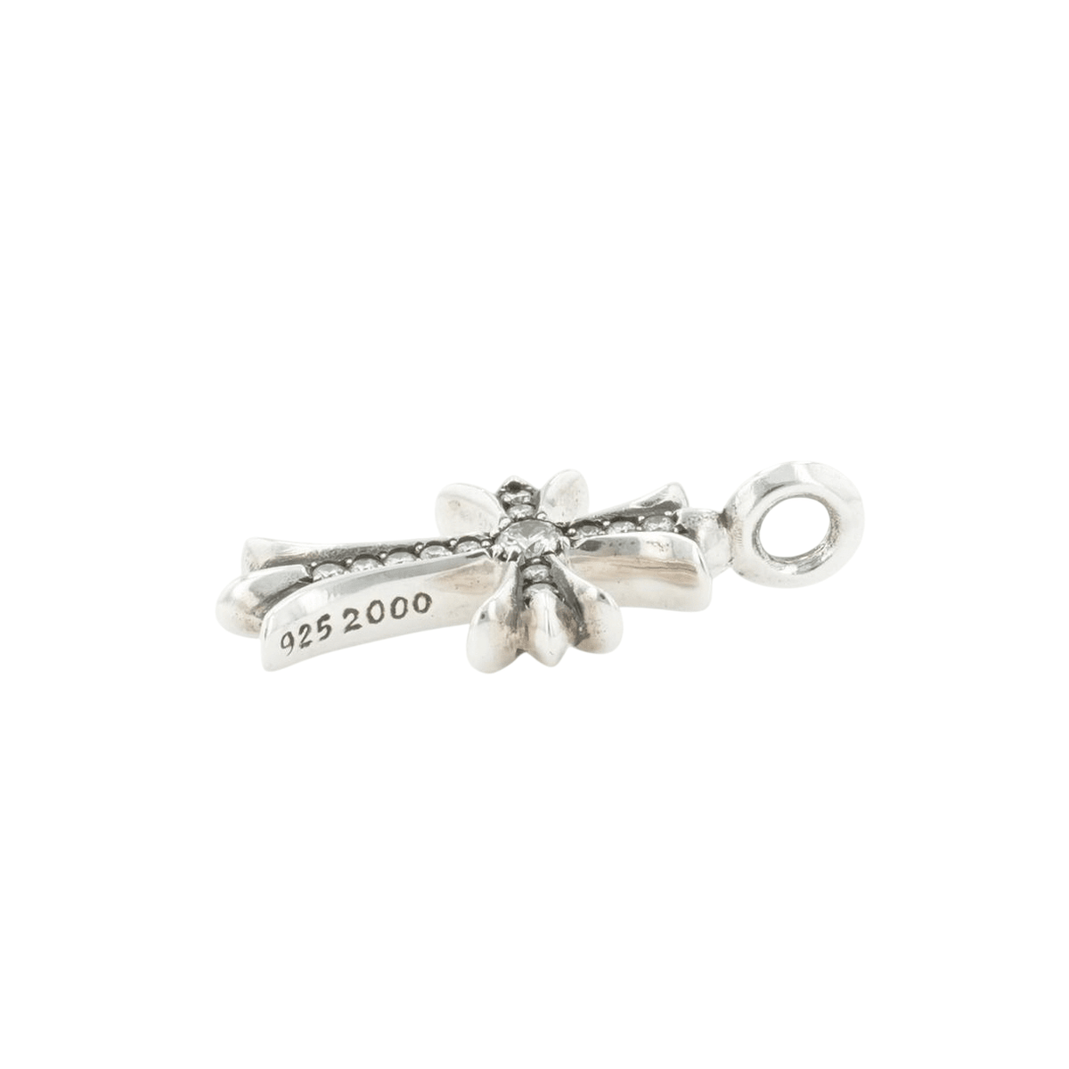 タイニーファットクロス PAVE DIA CRS F TINY 【シルバーネックレストップ チャーム パヴェ ダイヤモンド】