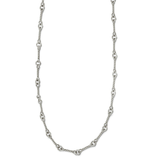18KWG ツイストチェーン 18インチ T18 NECK CHAIN 【ホワイトゴールドネックレス チェーン】