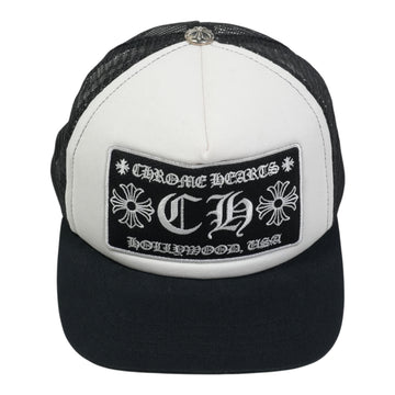 CH刺繍 【トラッカーキャップ/TRUCKER CAP】【ホワイト】 SIZE:ONE