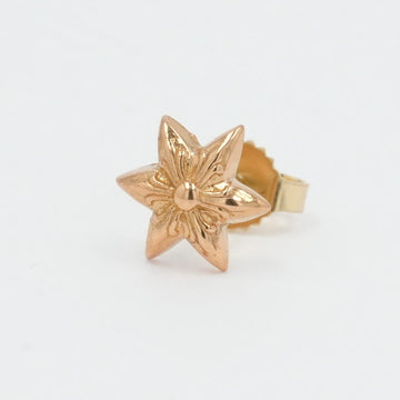 22K 6ポイントスタースタッド 1P DIA 6POINT STAR STUD【ゴールドピアス ダイヤモンド】