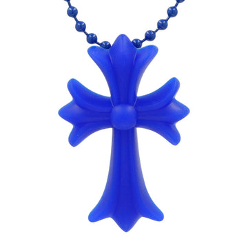 ラバースモールCHクロス RUBBER SML CH CROSS 【シリコンネックレストップ ペンダント】ネイビー インボイス付き
