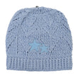 Star Patch Cashmere Beanie [Knit Cap/Beanie] [Blue] SIZE:ONE
