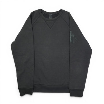 Y NOT PAPER JAM with Cross Patch [Sweatshirt] [Black] SIZE: M