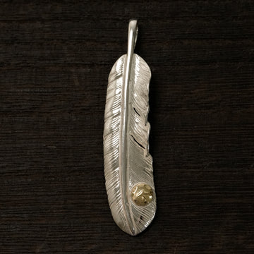 新品現行メタル付特大フェザー(左)